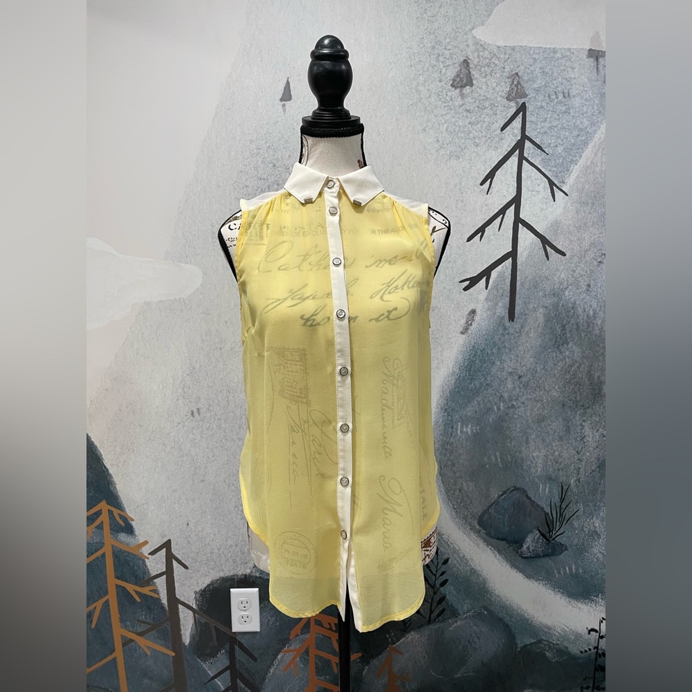 Vintage Sleeveless Blouse S